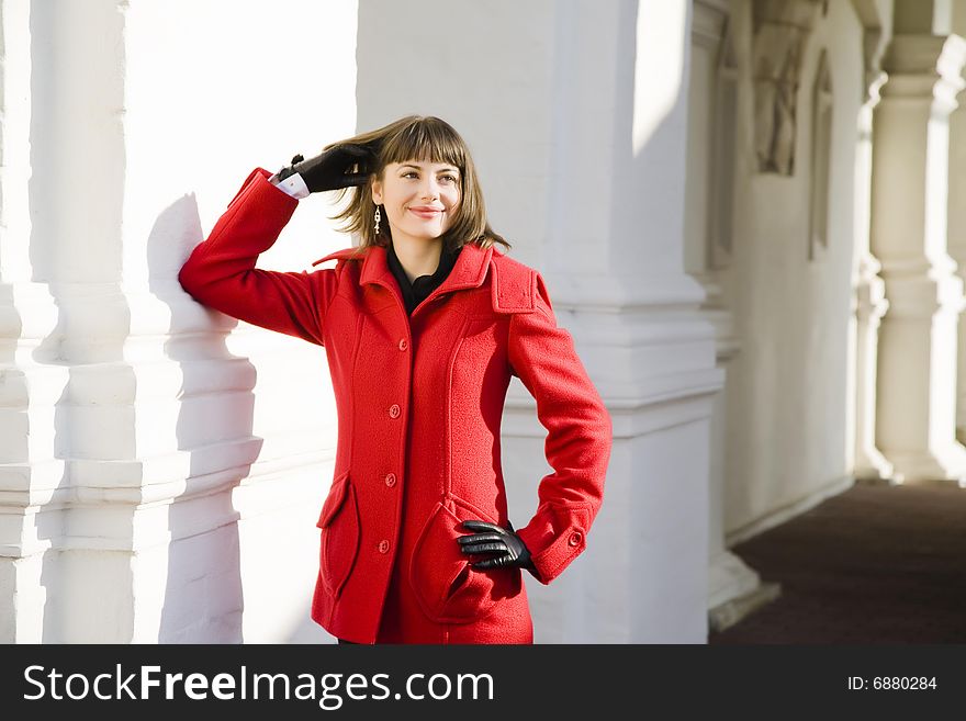 Young Pretty Woman Portrait Outdoors