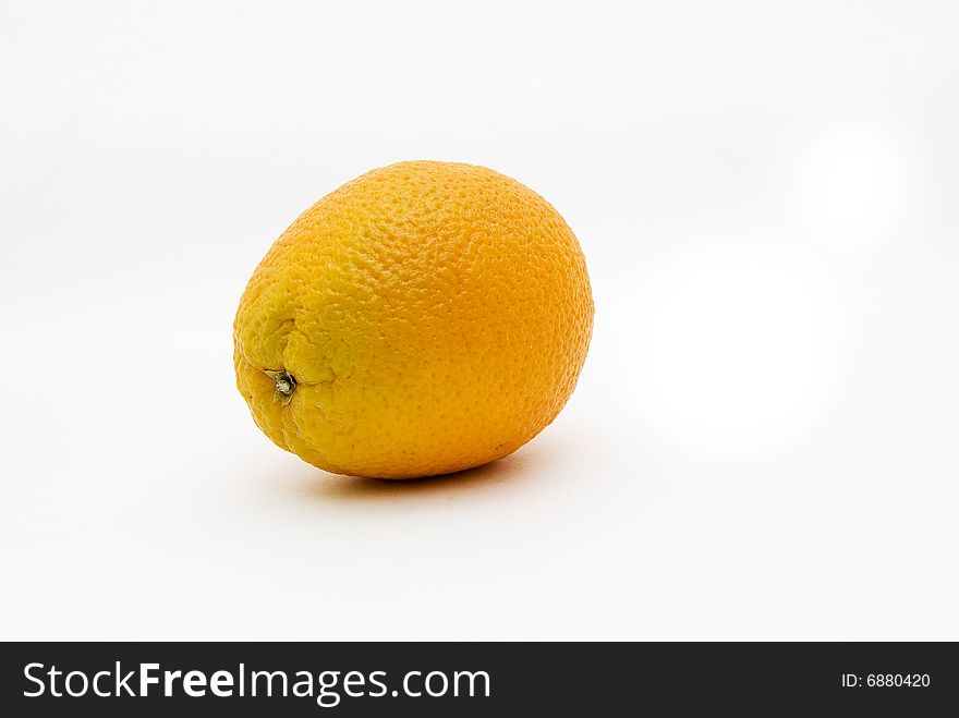 Orange on a white background