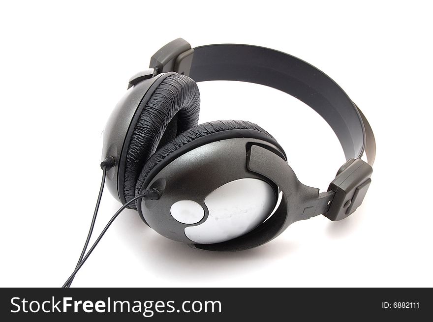 Headphone isolated on a white