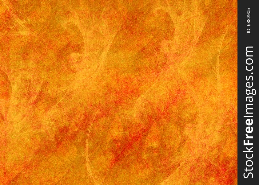 The made old abstract orange background. The made old abstract orange background