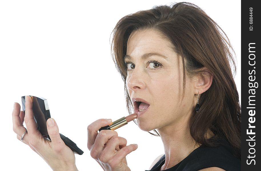 Woman Applying Make Up