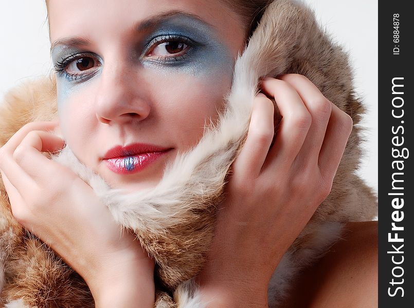 Woman And Fur