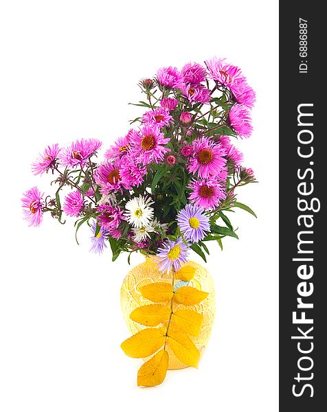 Flowers In Yellow Vase