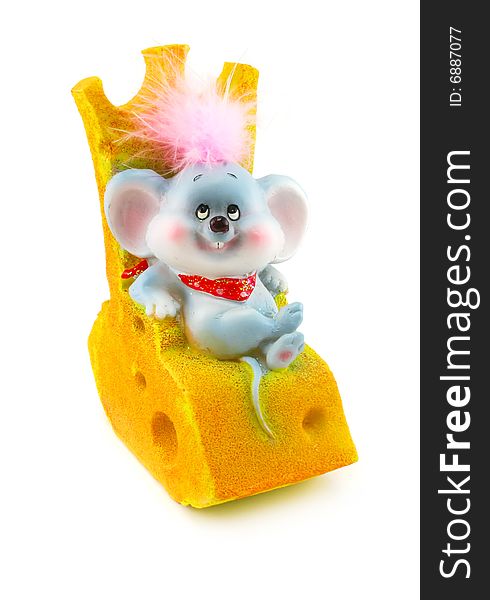 Toy mouse and cheese