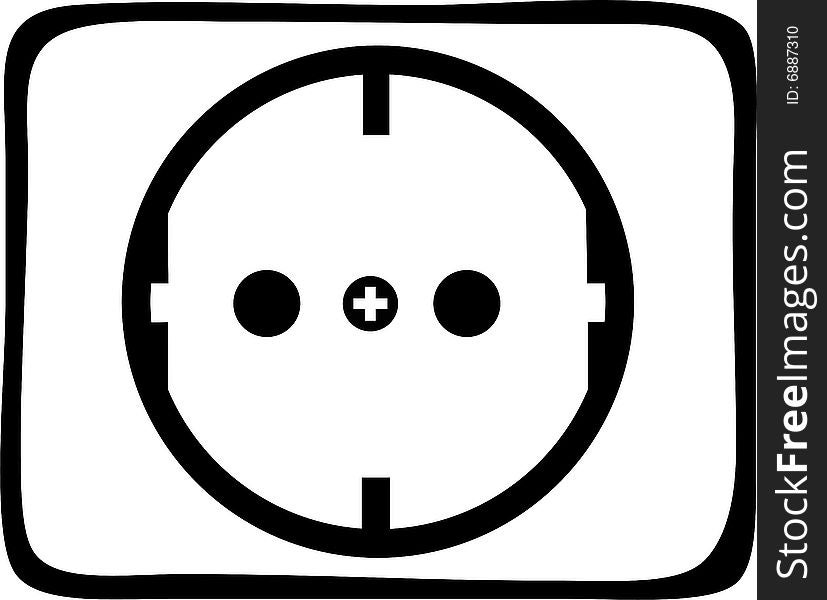 Illustration of a power socket