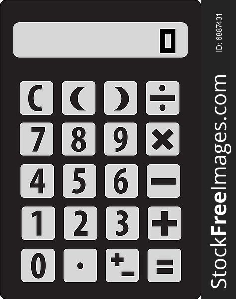 Illustration of a mathmatics calculator