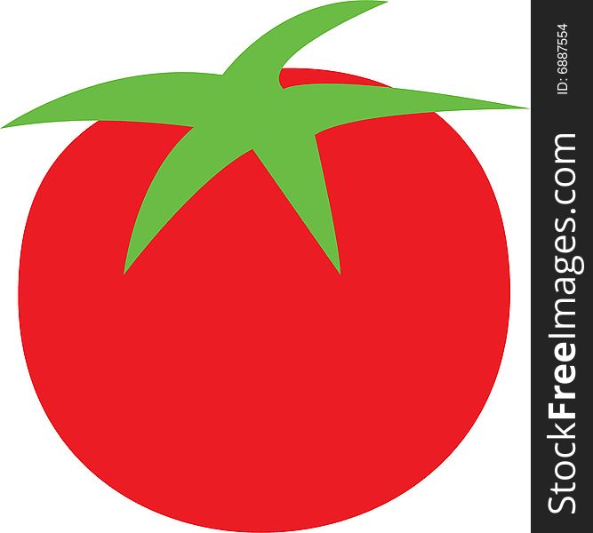 Illustration of a fresh tomato