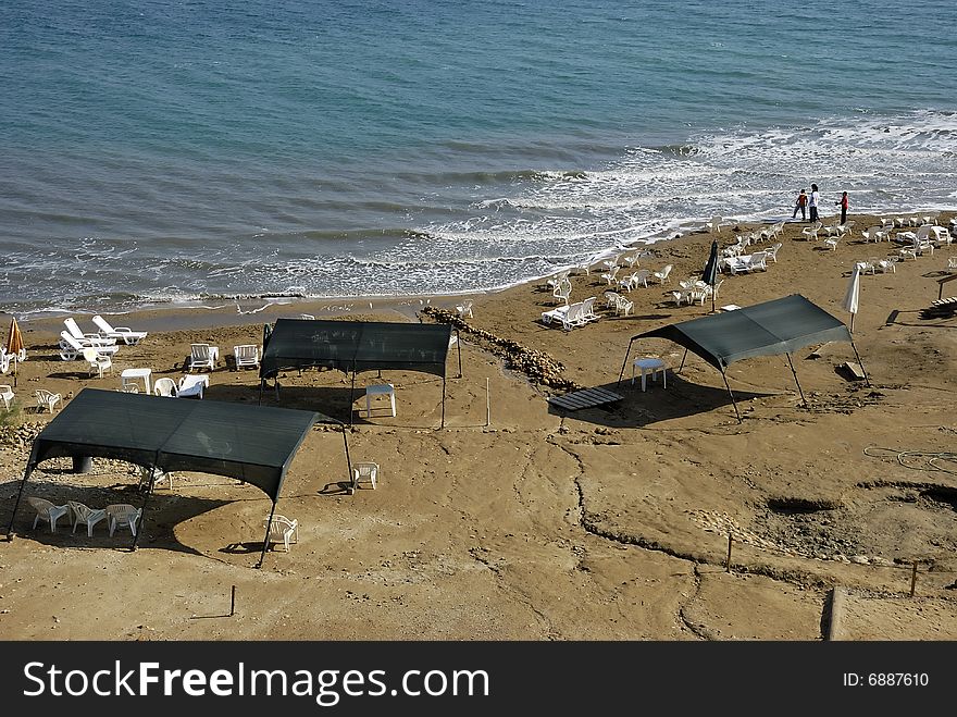 Dead Sea from Israel - beach