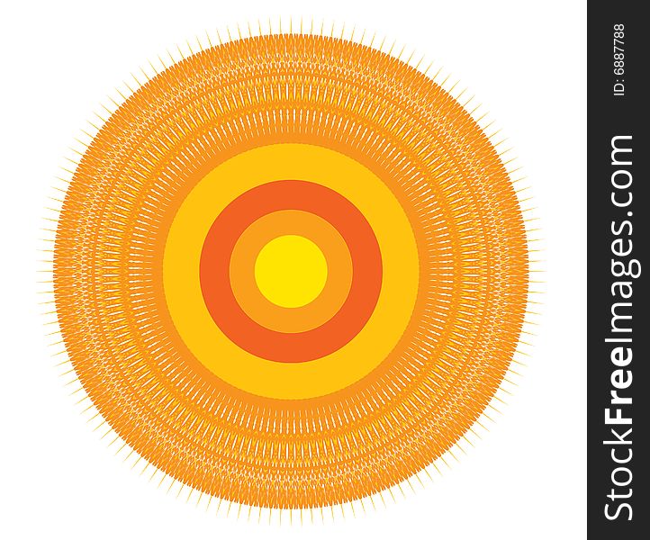 Trendy circle created using adobe illustrator