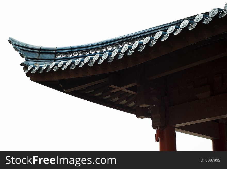 Roof of chinese traditional architecture. Roof of chinese traditional architecture