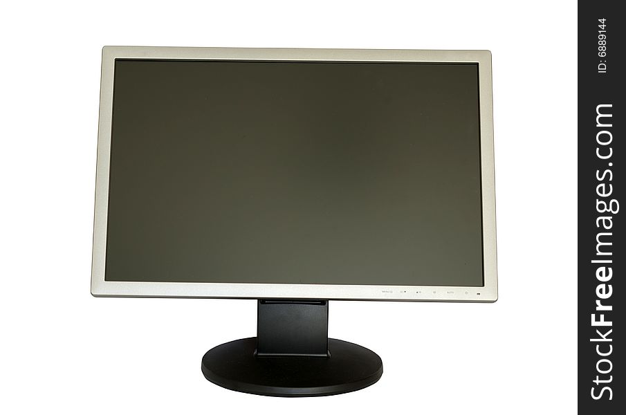 Monitor isolated over white background