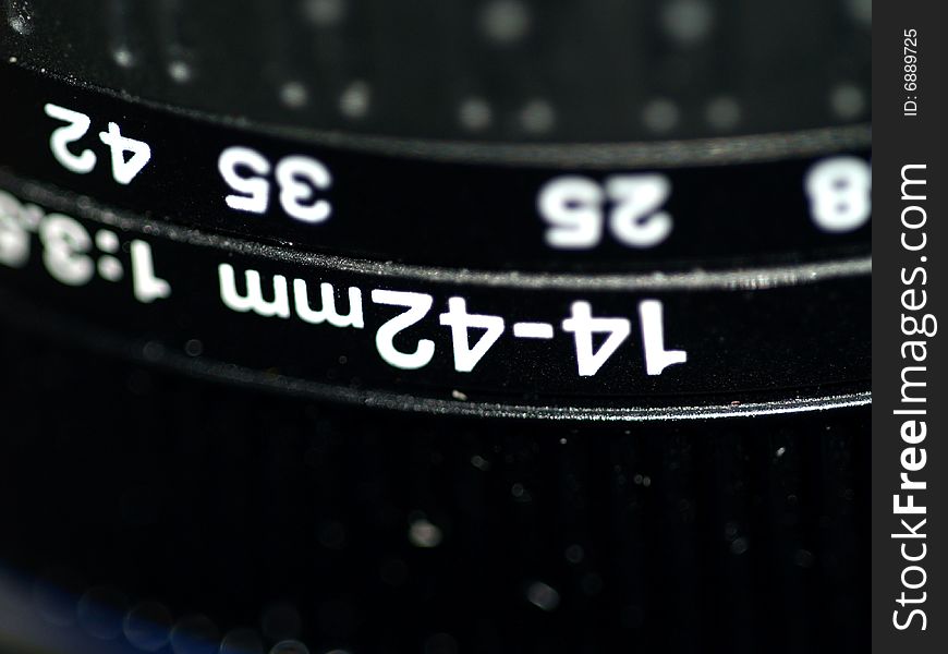 Photo of an old camera lens