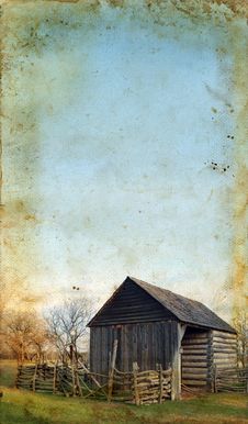 Wooden Shed On Grunge Background Royalty Free Stock Photo Wooden Shed On Grunge Background Royalty Free Stock Photo