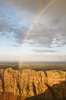 Rainbow At The Grand Canyon Stock Photos Rainbow At The Grand Canyon Stock Photos