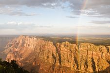 Rainbow At The Grand Canyon Royalty Free Stock Photography Rainbow At The Grand Canyon Royalty Free Stock Photography