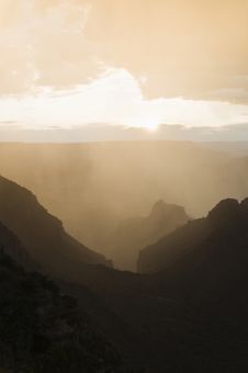 Grand Canyon At Sunset Stock Image