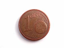 Old Euro Cent Royalty Free Stock Image