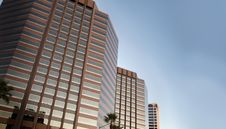 Tall Office Buildings Royalty Free Stock Images