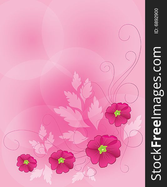 background pink flower illustration plant