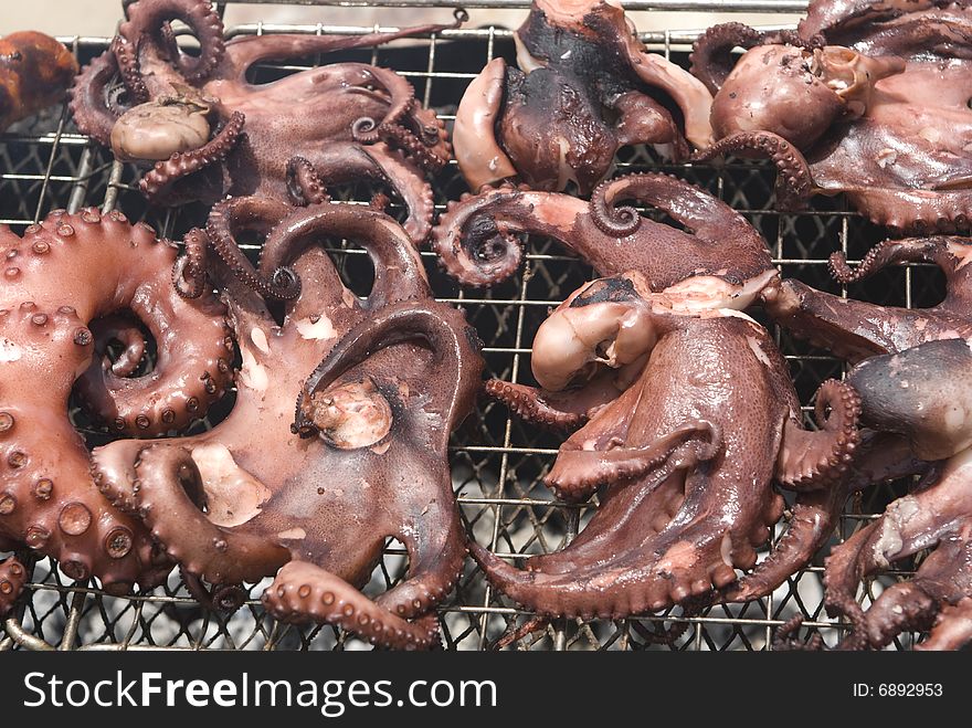Octopus On The Barbecue