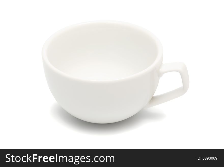 Beautiful coffee cup on a white background