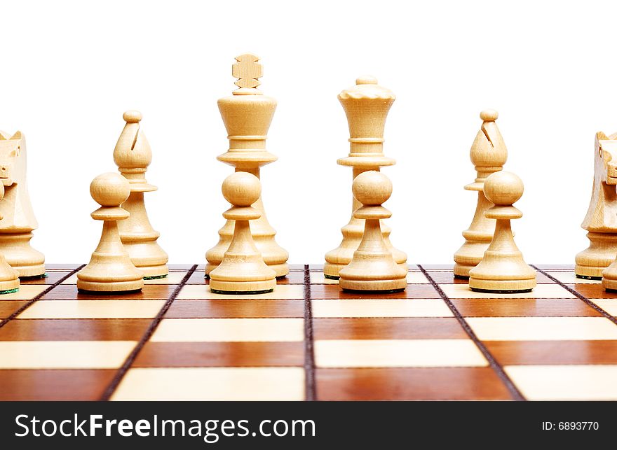 Chess Isolated On White Background.