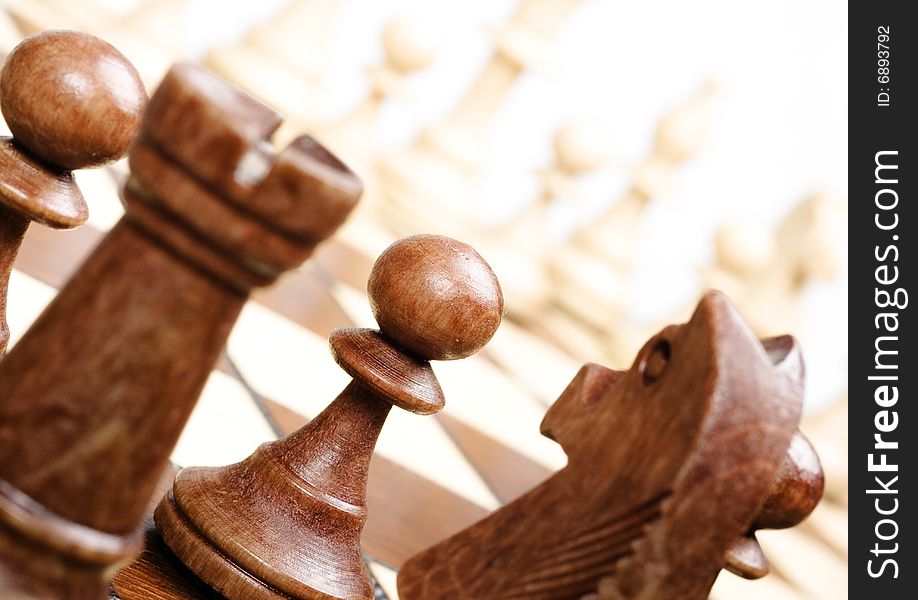 Chess Isolated On White Background.