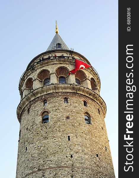 The Galata Tower (Turkish: Galata Kulesi), also called Christea Turris (Tower of Christ) by the Genoese and Megalos Pyrgos (The Great Tower) by the Byzantines, is located in Istanbul, Turkey, to the north of the Golden Horn. The Galata Tower (Turkish: Galata Kulesi), also called Christea Turris (Tower of Christ) by the Genoese and Megalos Pyrgos (The Great Tower) by the Byzantines, is located in Istanbul, Turkey, to the north of the Golden Horn.