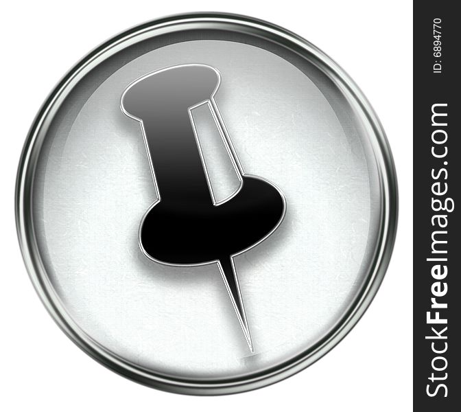 Thumbtack icon grey