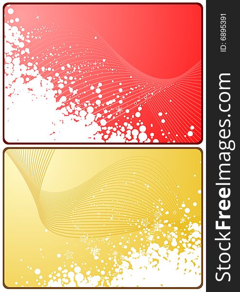 Winter theme cards with colorful background and  snow for your business. Winter theme cards with colorful background and  snow for your business