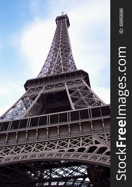 Eiffel Tower, Paris, France, a popular tourist destination. Eiffel Tower, Paris, France, a popular tourist destination.