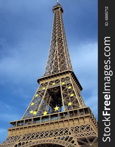 Eiffel Tower, Paris, France, a popular tourist destination. Eiffel Tower, Paris, France, a popular tourist destination.