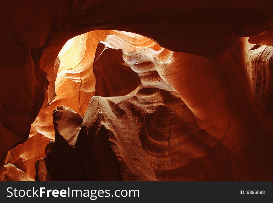 Antelope canyon caverns in arizona