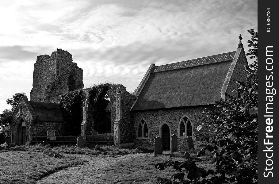 Ruined English Church in East Anglia. Ruined English Church in East Anglia