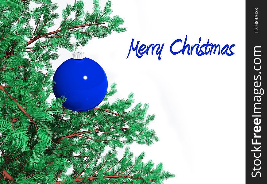 Detail of a christmas tree. FIND MORE christmas decorations in my portfolio