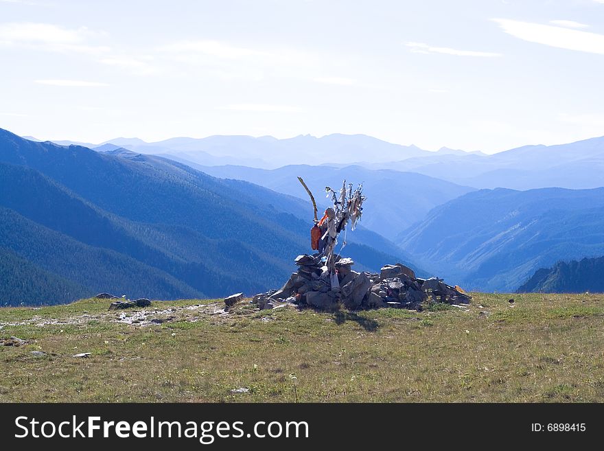 Mountain Panorama With Fetishes