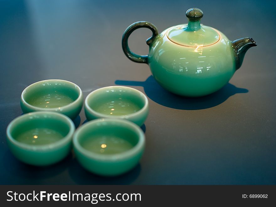 A set of tea china. A set of tea china