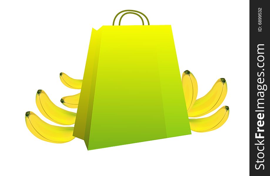 Bananas and bag