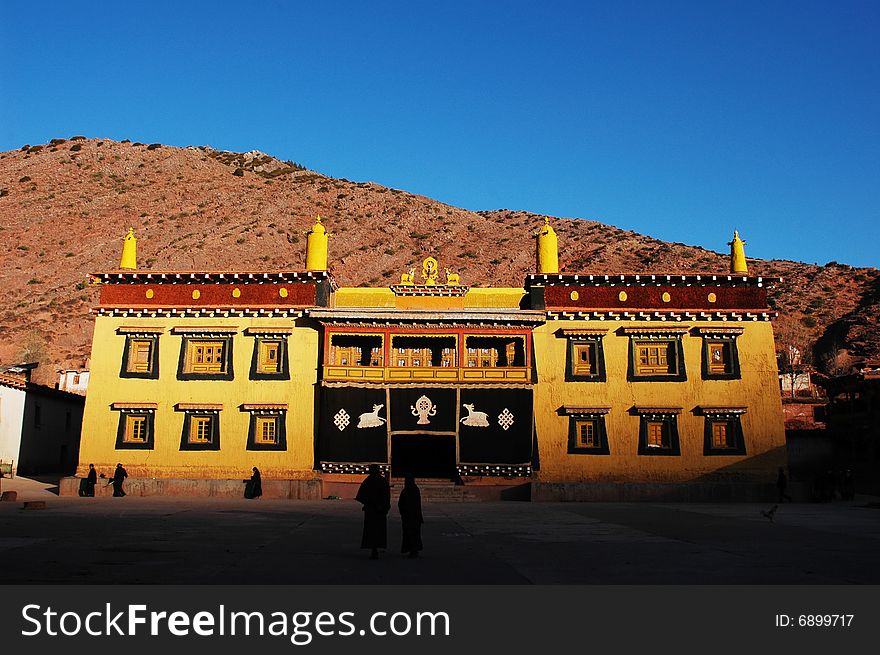 A lamasery named Weisesi in Tibet,China