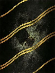 Black Shabby Background With Gold Stripes. Template For Design. Copy Space For Ad Brochure Or Announcement Invitation, Abstract Ba Stock Images Black Shabby Background With Gold Stripes. Template For Design. Copy Space For Ad Brochure Or Announcement Invitation, Abstract Ba Stock Images