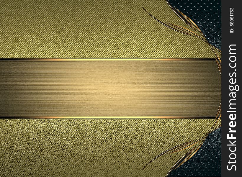 Yellow texture with patterns on nameplate. Template for design. copy space for ad brochure or announcement invitation, abstract ba