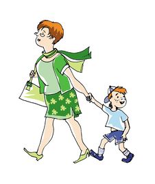 Mama And A Boy Stock Photography