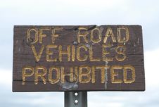 Off Road Vehicles Prohibited Stock Photos Off Road Vehicles Prohibited Stock Photos