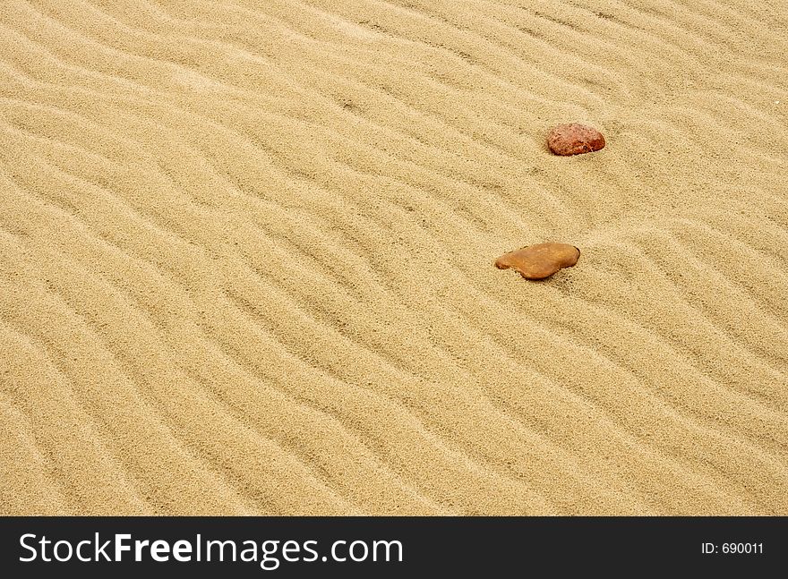 Sand texture and stones. Sand texture and stones