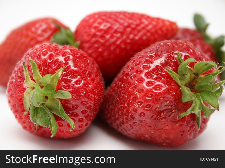 Strawberries in isolated