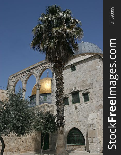 The Golden Dome of the Rock, Jerusalem,Israel, Believed to be the Center of the World. The Golden Dome of the Rock, Jerusalem,Israel, Believed to be the Center of the World