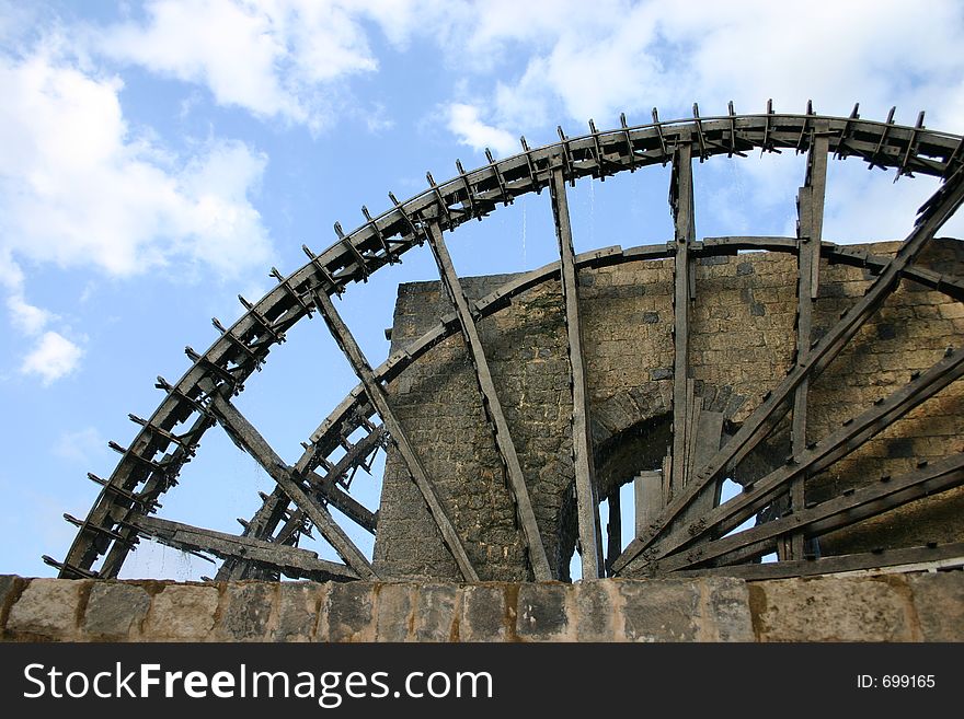 Hama water-wheel. Hama water-wheel