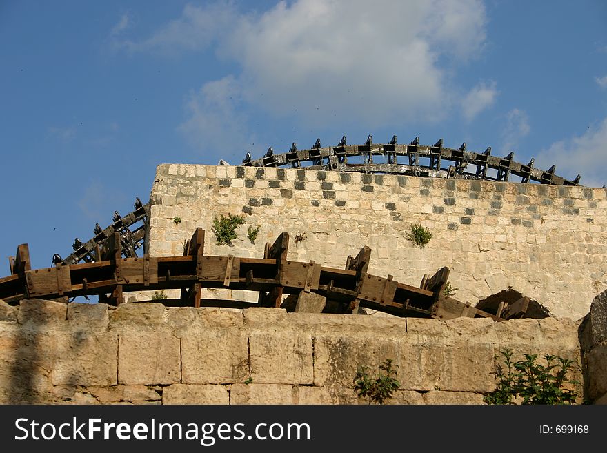 Hama water-wheel. Hama water-wheel