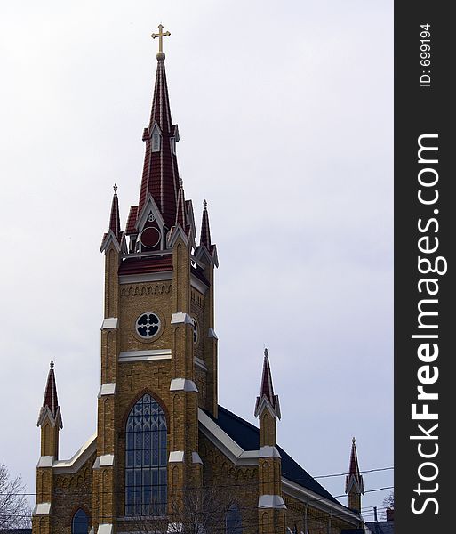 Ornate Church with Steeple