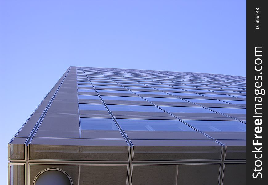 Administrative building from a worm's eye view